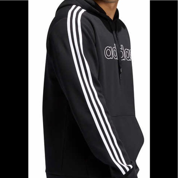 Adidas Fleece Pullover Sweatshirt Hoodie - Picture 2 of 8